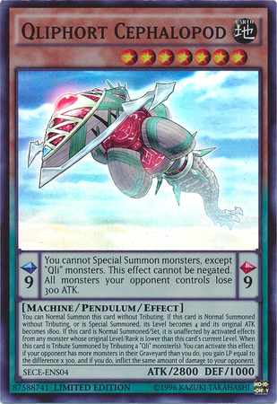 Qliphort Cephalopod [SECE-ENS04] Super Rare - Duel Kingdom