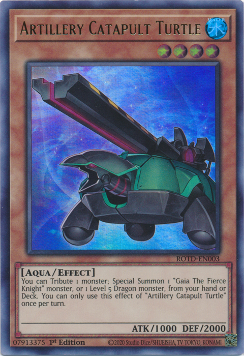 Artillery Catapult Turtle [ROTD-EN003] Ultra Rare - Duel Kingdom