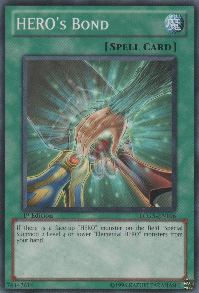 HERO'S Bond [LCGX-EN106] Common - Duel Kingdom