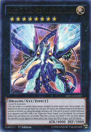 Number 62: Galaxy-Eyes Prime Photon Dragon [MP15-EN022] Ultra Rare - Duel Kingdom