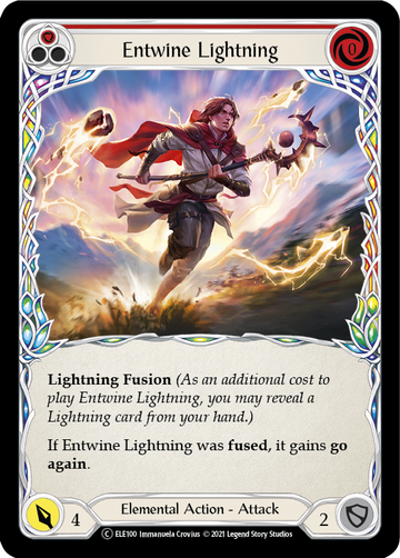 Entwine Lightning (Red) [U-ELE100] Unlimited Normal - Duel Kingdom