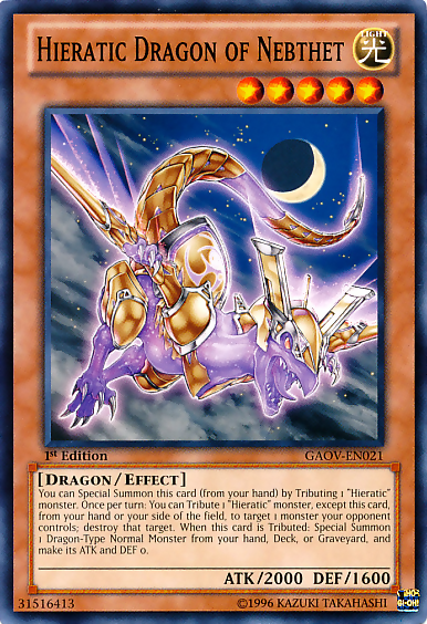 Hieratic Dragon of Nebthet [GAOV-EN021] Common - Duel Kingdom