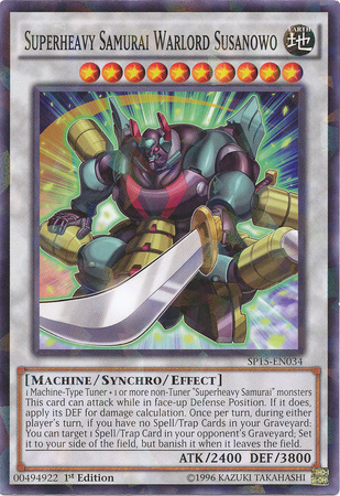 Superheavy Samurai Warlord Susanowo [SP15-EN034] Shatterfoil Rare - Duel Kingdom