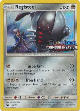 Registeel (SM75) (Staff Prerelease Promo) [Sun & Moon: Black Star Promos] - Duel Kingdom