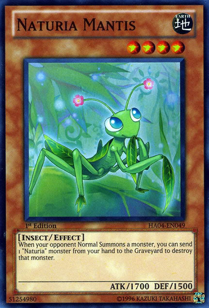 Naturia Mantis [HA04-EN049] Super Rare - Duel Kingdom