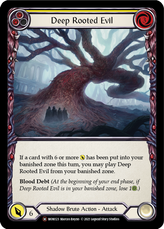 Deep Rooted Evil (Rainbow Foil) [U-MON123-RF] Unlimited Rainbow Foil - Duel Kingdom