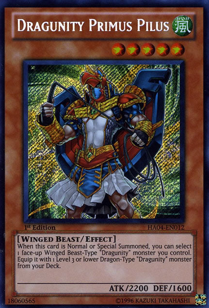 Dragunity Primus Pilus [HA04-EN012] Secret Rare - Duel Kingdom