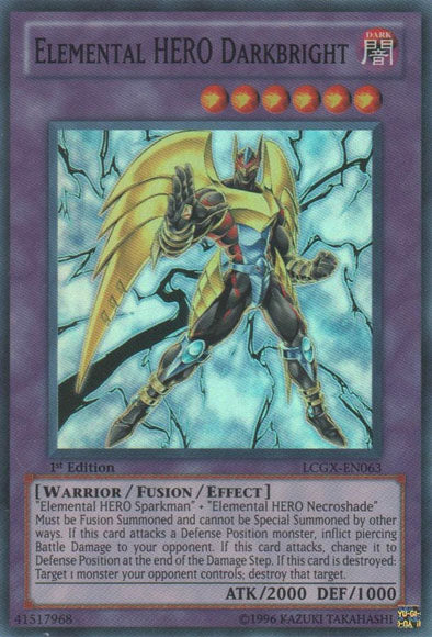 Elemental HERO Darkbright [LCGX-EN063] Super Rare - Duel Kingdom