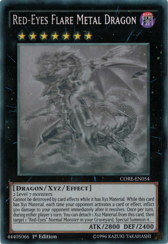 Red-Eyes Flare Metal Dragon [CORE-EN054] Ghost Rare - Duel Kingdom