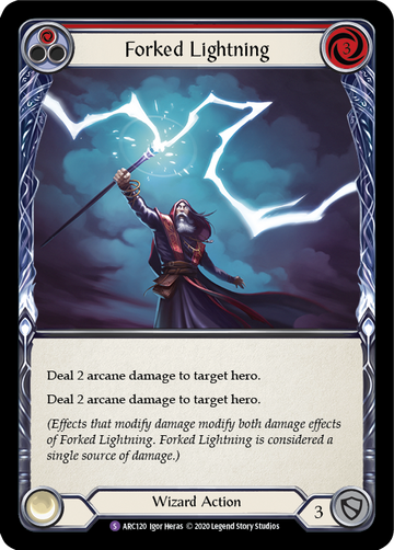 Forked Lightning [ARC120] Unlimited Rainbow Foil - Duel Kingdom
