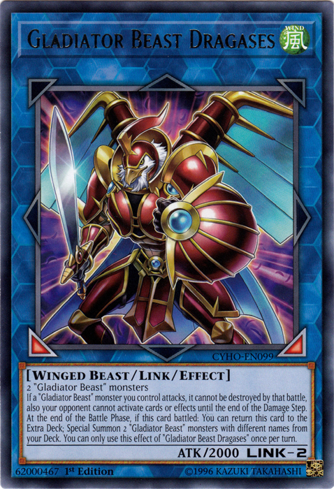 Gladiator Beast Dragases [CYHO-EN099] Rare - Duel Kingdom