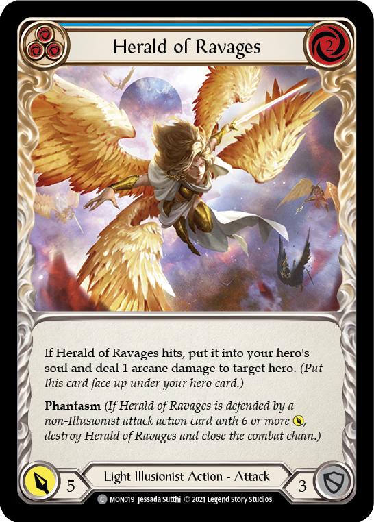 Herald of Ravages (Blue) [MON019] 1st Edition Normal - Duel Kingdom