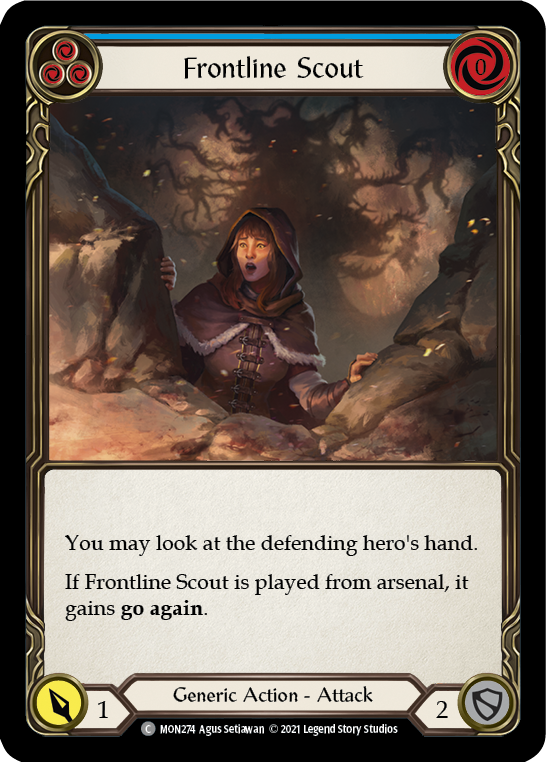 Frontline Scout (Blue) [MON274] 1st Edition Normal - Duel Kingdom