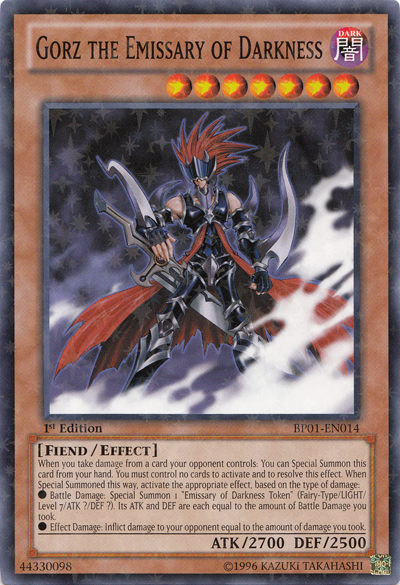 Gorz the Emissary of Darkness [BP01-EN014] Starfoil Rare - Duel Kingdom