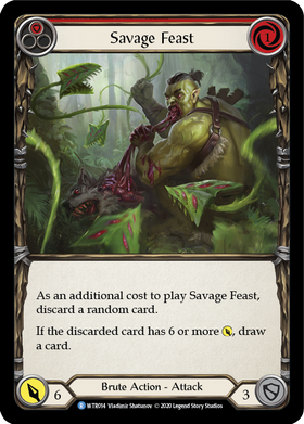 Savage Feast (Red) [WTR014] Unlimited Rainbow Foil - Duel Kingdom