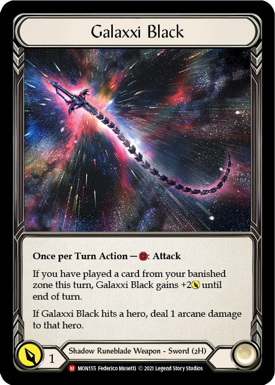 Galaxxi Black [MON155] (Monarch)  Cold Foil