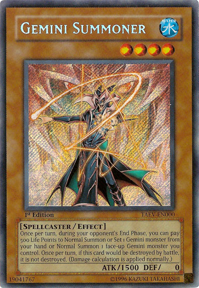 Gemini Summoner [TAEV-EN000] Secret Rare - Duel Kingdom