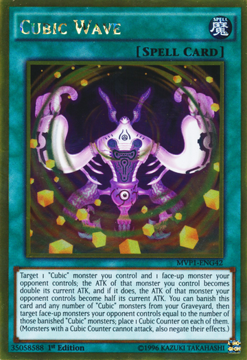 Cubic Wave [MVP1-ENG42] Gold Rare - Duel Kingdom