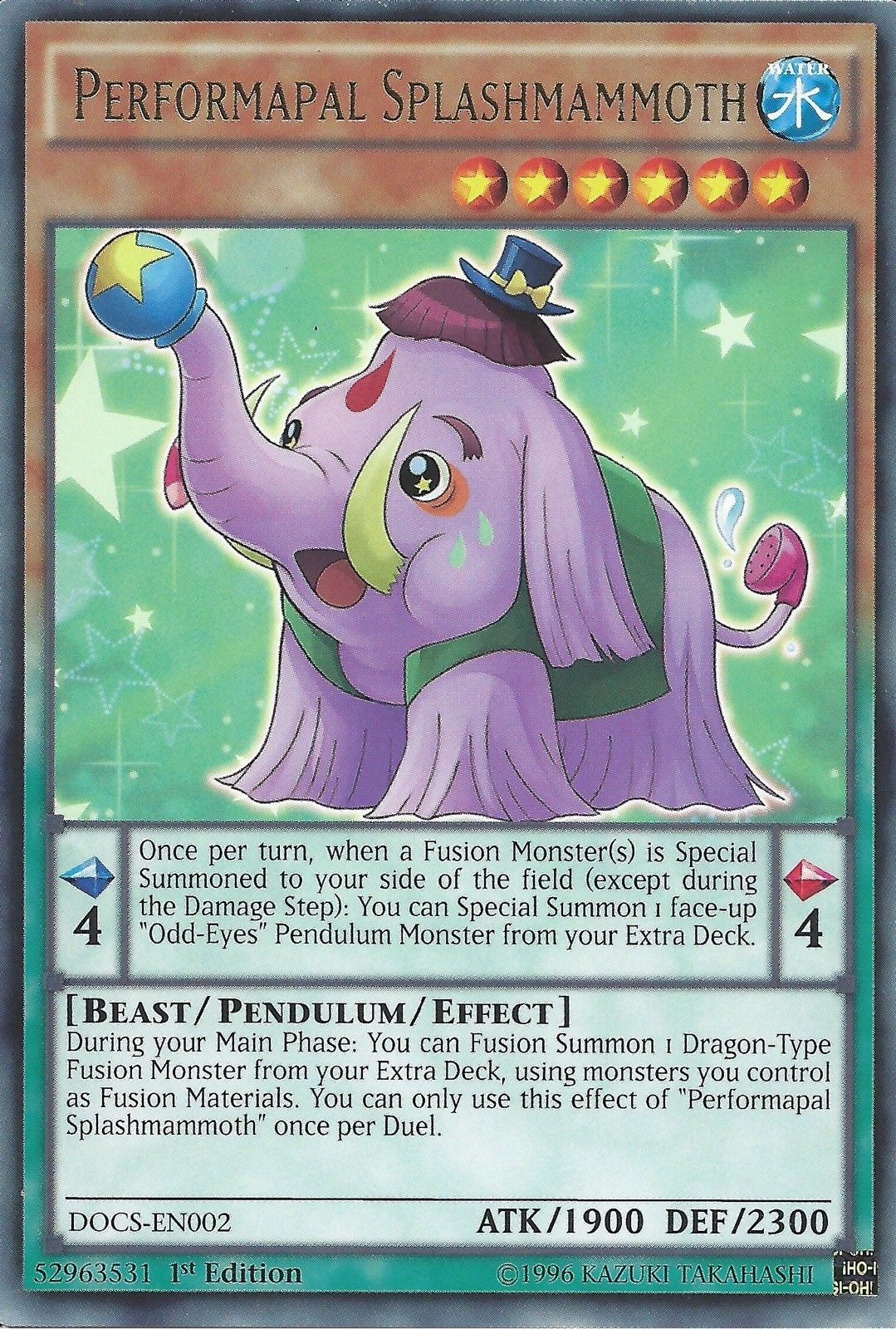 Performapal Splashmammoth [DOCS-EN002] Rare - Duel Kingdom