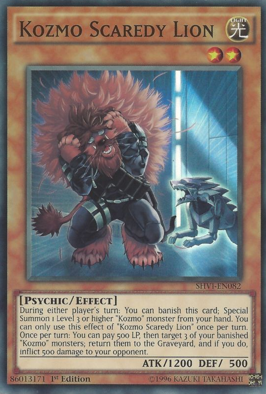 Kozmo Scaredy Lion [SHVI-EN082] Super Rare - Duel Kingdom