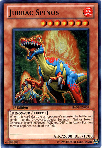 Jurrac Spinos [HA03-EN009] Super Rare - Duel Kingdom