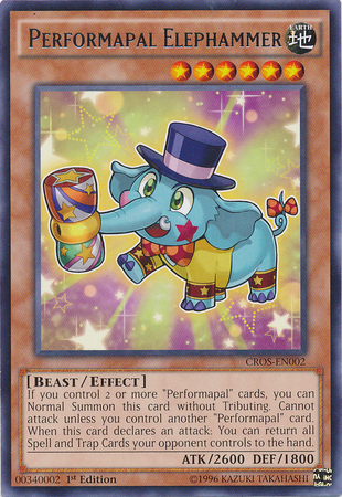 Performapal Elephammer [CROS-EN002] Rare - Duel Kingdom