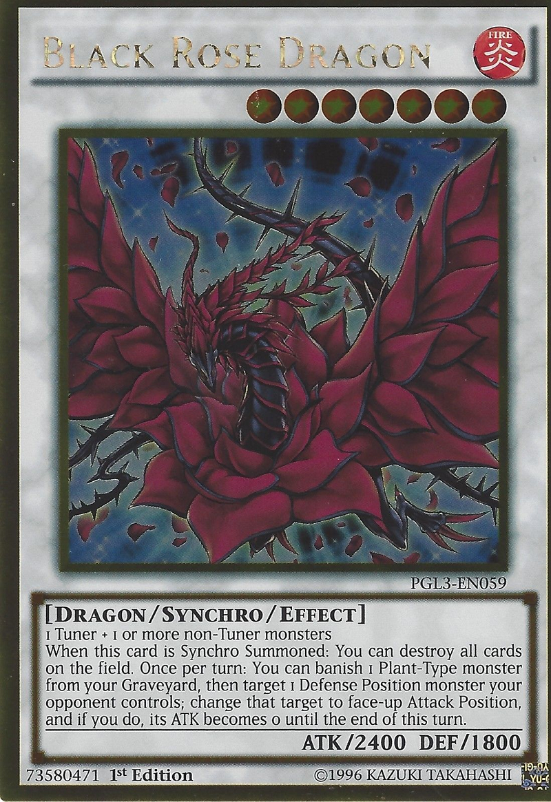 Black Rose Dragon [PGL3-EN059] Gold Rare - Duel Kingdom