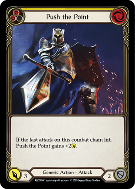 Push the Point (Yellow) [ARC189-C] 1st Edition Normal - Duel Kingdom