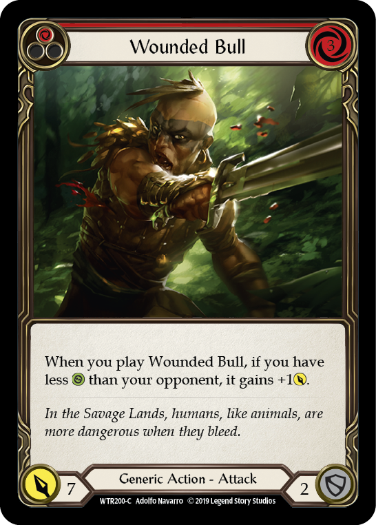 Wounded Bull (Red) [WTR200-C] Alpha Print Normal - Duel Kingdom