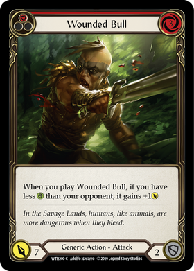 Wounded Bull (Red) [WTR200-C] Alpha Print Normal - Duel Kingdom