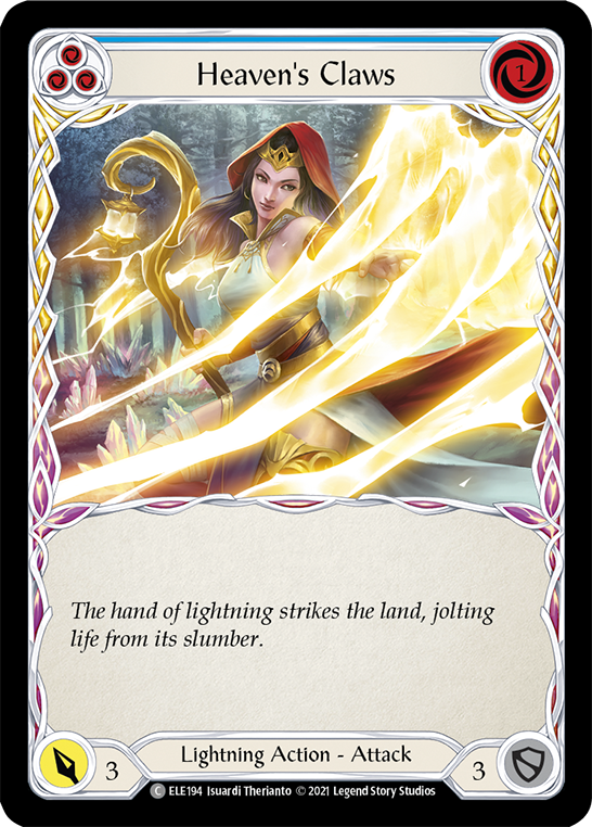 Heaven's Claws (Blue) [ELE194] 1st Edition Normal - Duel Kingdom