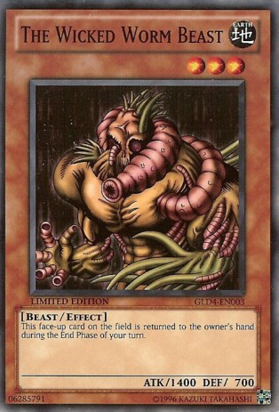 The Wicked Worm Beast [GLD4-EN003] Common - Duel Kingdom