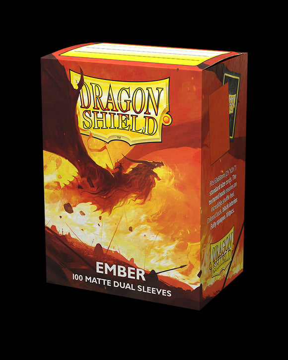 100ct Dual Matte Sleeves - Ember