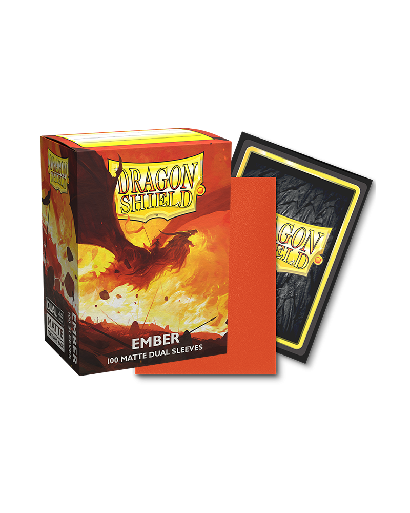 100ct Dual Matte Sleeves - Ember