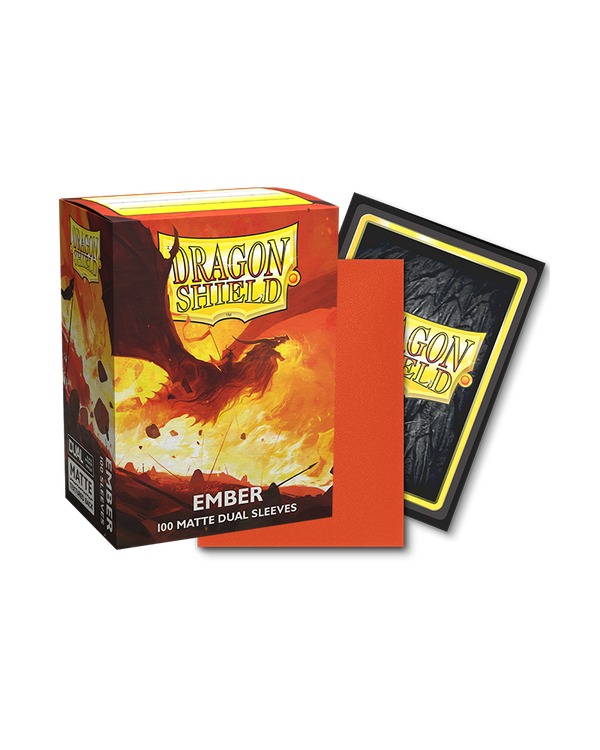 100ct Dual Matte Sleeves - Ember