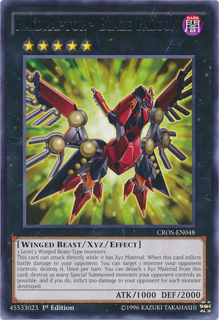 Raidraptor - Blaze Falcon [CROS-EN048] Rare - Duel Kingdom