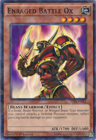 Enraged Battle Ox [BP03-EN011] Shatterfoil Rare - Duel Kingdom