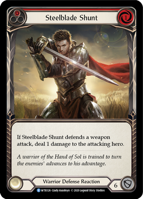 Steelblade Shunt (Red) [WTR126] Unlimited Rainbow Foil - Duel Kingdom