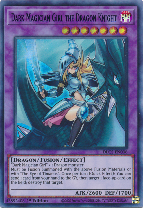 Dark Magician Girl the Dragon Knight (Green) [DLCS-EN006] Ultra Rare - Duel Kingdom