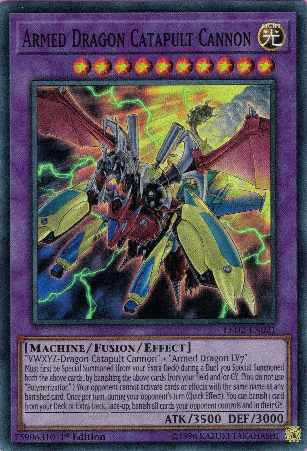 Armed Dragon Catapult Cannon [LED2-EN021] Super Rare - Duel Kingdom