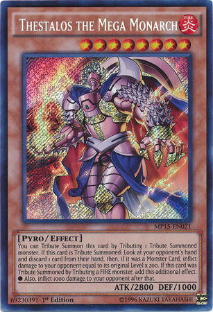 Thestalos the Mega Monarch [MP15-EN021] Secret Rare - Duel Kingdom