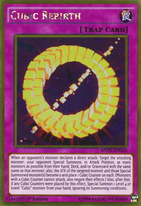 Cubic Rebirth [MVP1-ENG43] Gold Rare - Duel Kingdom