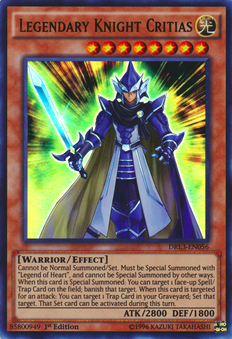 Legendary Knight Critias [DRL3-EN056] Ultra Rare - Duel Kingdom