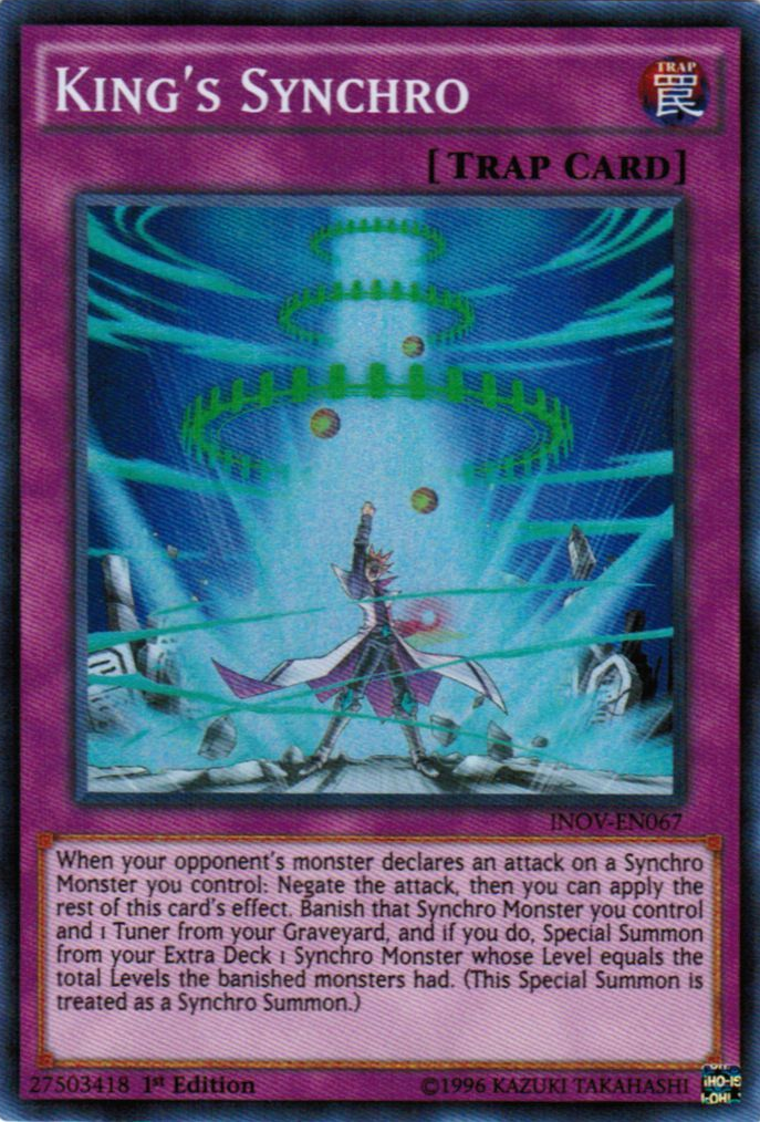 King's Synchro [INOV-EN067] Super Rare - Duel Kingdom