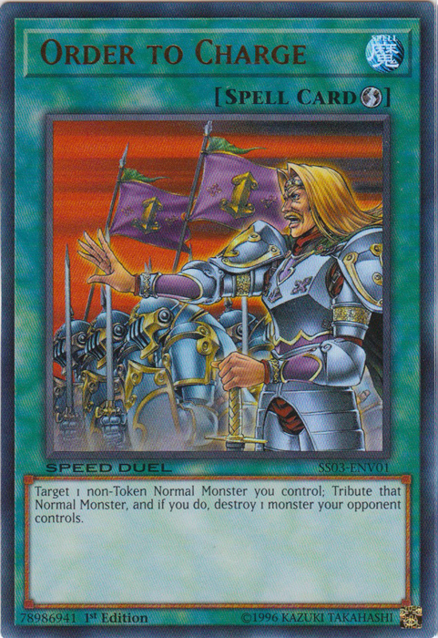 Order to Charge [SS03-ENV01] Ultra Rare - Duel Kingdom