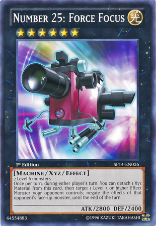 Number 25: Force Focus [SP14-EN026] Starfoil Rare - Duel Kingdom