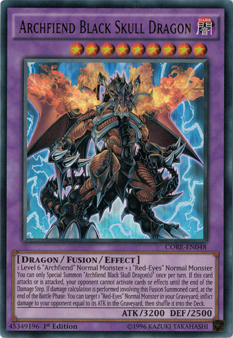 Archfiend Black Skull Dragon [CORE-EN048] Ultra Rare - Duel Kingdom