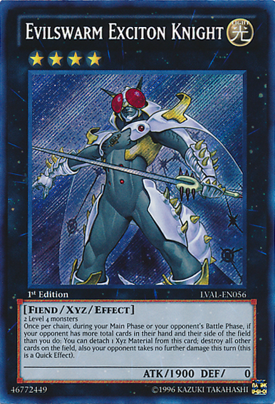 Evilswarm Exciton Knight [LVAL-EN056] Secret Rare - Duel Kingdom