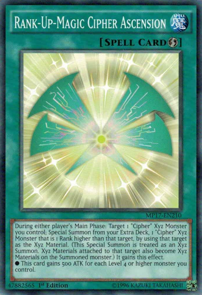 Rank-Up-Magic Cipher Ascension [MP17-EN210] Common - Duel Kingdom