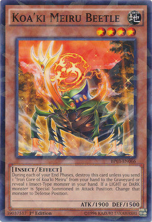 Koa'ki Meiru Beetle [BP03-EN066] Shatterfoil Rare - Duel Kingdom